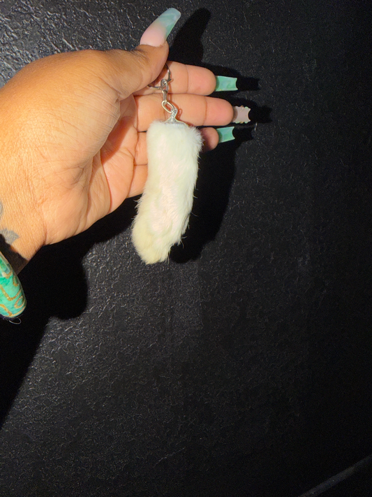 Rabbit Tail Key Chain